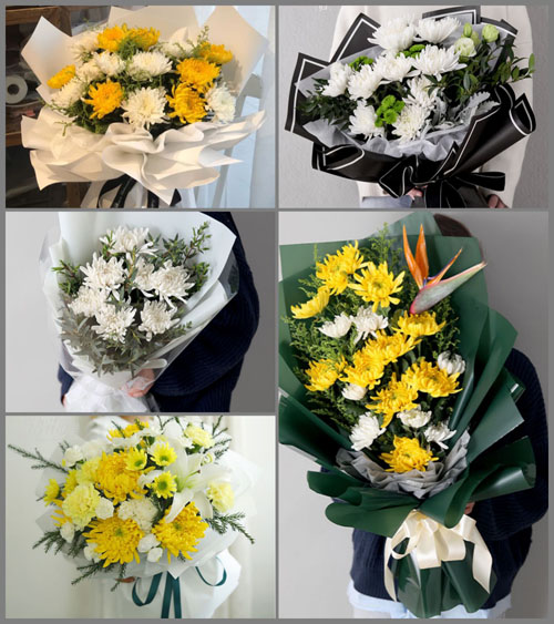 山东青岛平度市蓼兰镇道望丘村白事花束代送